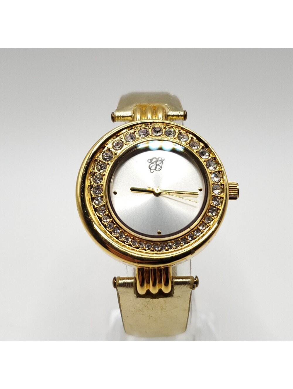 Elizabeth Taylor Quartz Womens 33mm Watch Gold Tone New Battery